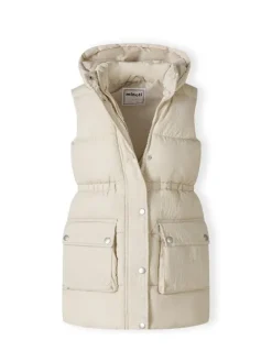 minoti Kamizelka 20gilet42 Biały Regular Fit