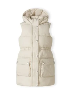 minoti Kamizelka 20gilet42 Biały Regular Fit