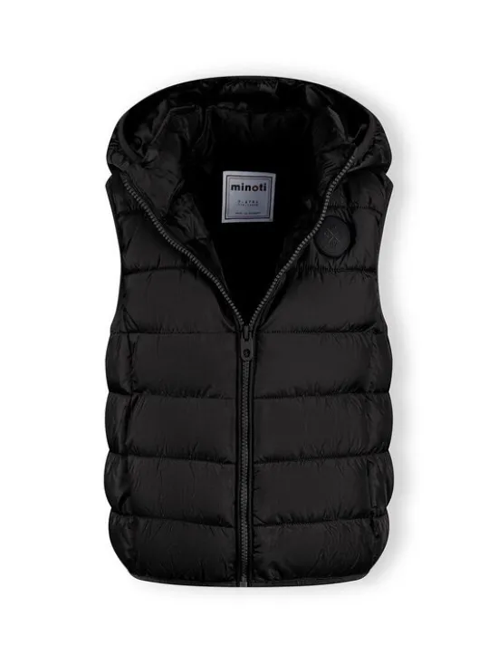 minoti Kamizelka 17GILET 6 Czarny Regular Fit
