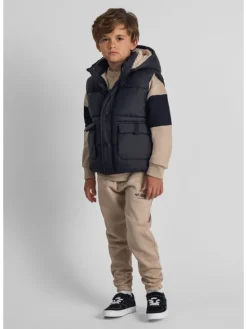 minoti Kamizelka 27gilet2 Czarny Regular Fit