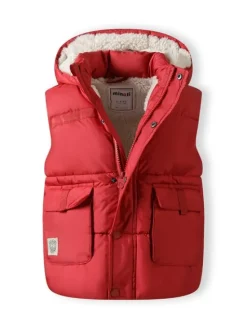 minoti Kamizelka 27gilet6 Czerwony Regular Fit