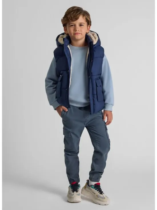 minoti Kamizelka 27GILET3 Granatowy Regular Fit