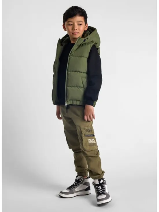 minoti Kamizelka 27gilet78 Khaki Regular Fit