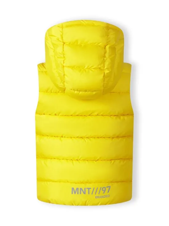 minoti Kamizelka 19gilet42 Żółty Regular Fit