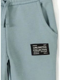 minoti Komplet 2 par spodni dresowych i bluza 29FLEECE258 Niebieski Regular Fit