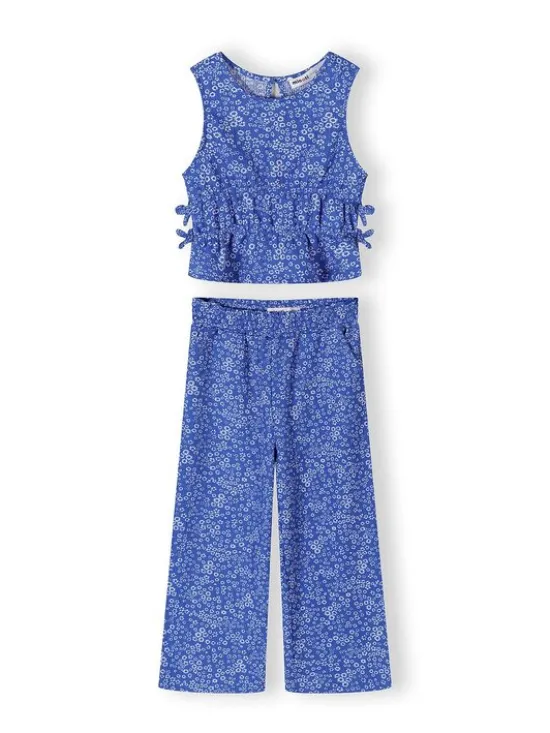 minoti Komplet top i spodnie 30SET155 Niebieski Regular Fit