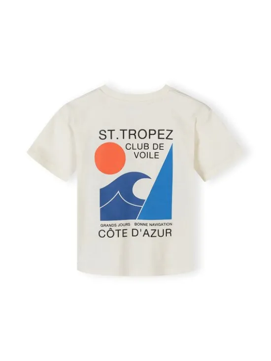 minoti Komplet t-shirt i spodenki 29SET205 Beżowy Regular Fit