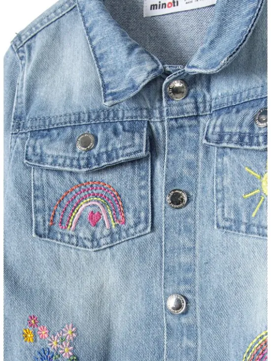 minoti Kurtka jeansowa 22jacket1 Niebieski Regular Fit