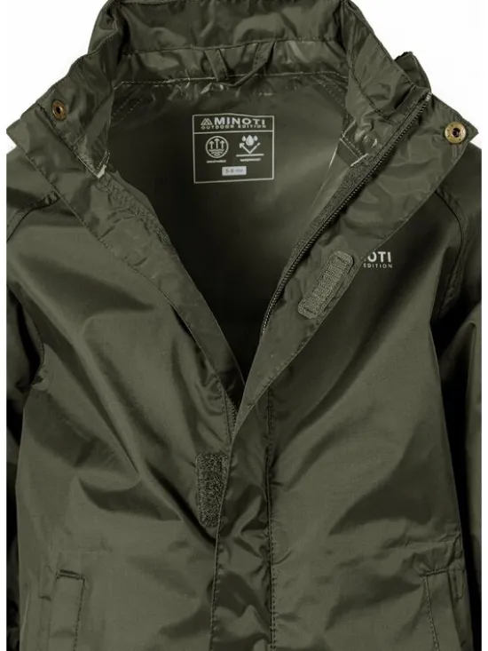 minoti Kurtka przeciwdeszczowa 27KMJACKET3 Khaki Regular Fit