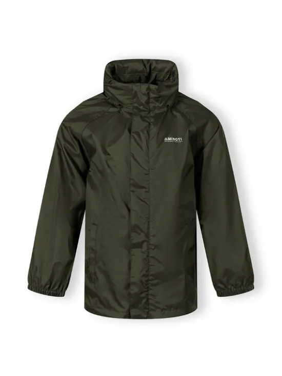 minoti Kurtka przeciwdeszczowa 27KMJACKET3 Khaki Regular Fit