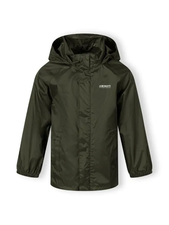 minoti Kurtka przeciwdeszczowa 27KMJACKET3 Khaki Regular Fit