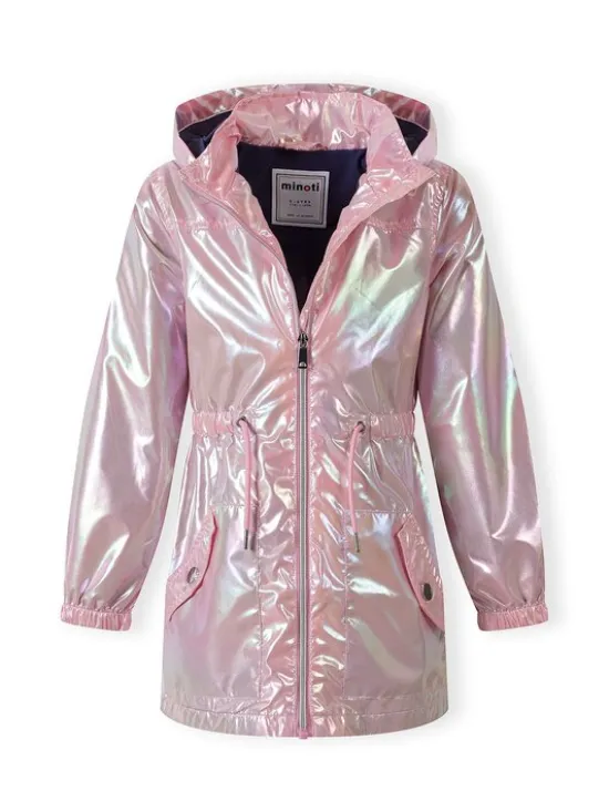 minoti Kurtka przeciwdeszczowa 18COAT21 Różowy Regular Fit