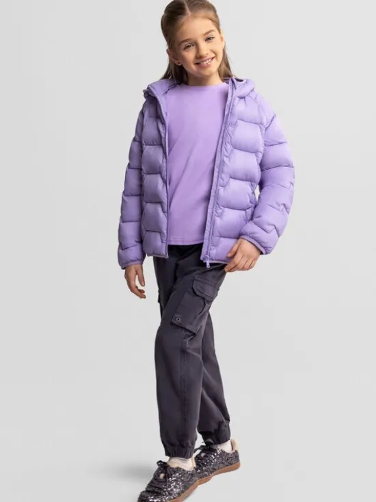 minoti Kurtka przejściowa 30COAT160 Fioletowy Regular Fit