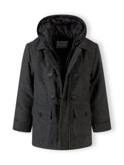 minoti Kurtka zimowa 19coat78 Czarny Regular Fit