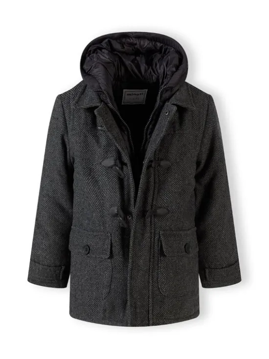 minoti Kurtka zimowa 19coat78 Czarny Regular Fit