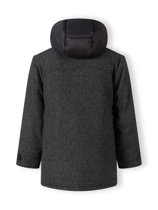 minoti Kurtka zimowa 19coat78 Czarny Regular Fit