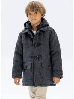 minoti Kurtka zimowa 19coat78 Czarny Regular Fit