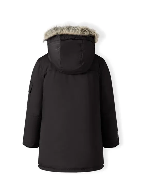 minoti Kurtka zimowa 19COAT70 Czarny Regular Fit