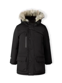 minoti Kurtka zimowa 19COAT70 Czarny Regular Fit