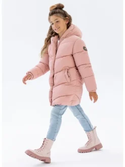 minoti Kurtka zimowa 20COAT40 Różowy Regular Fit