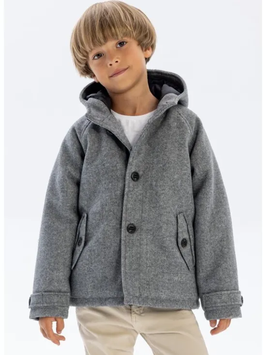 minoti Kurtka zimowa 19coat10 Szary Regular Fit