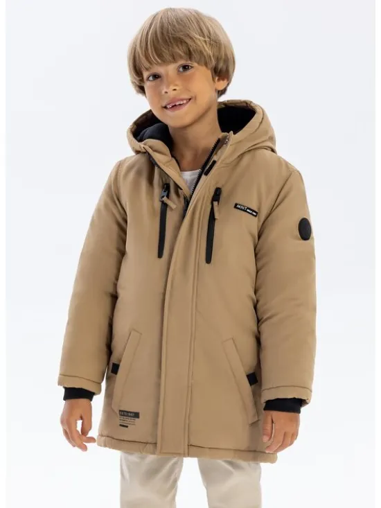 minoti Kurtka zimowa 19coat16 Szary Regular Fit