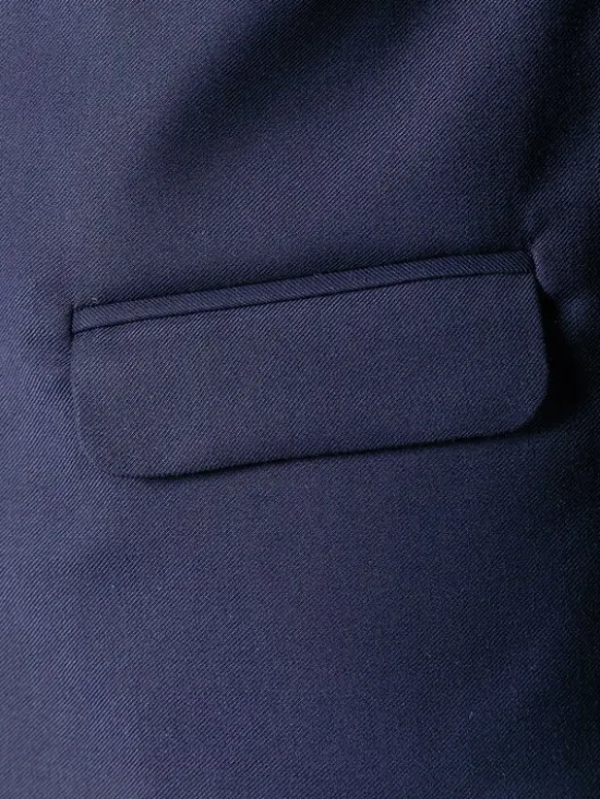 minoti Marynarka 29FORMAL251 Granatowy Regular Fit