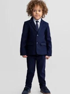 minoti Marynarka 29FORMAL251 Granatowy Regular Fit