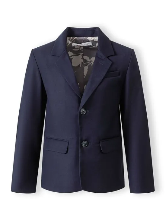 minoti Marynarka 29FORMAL251 Granatowy Regular Fit