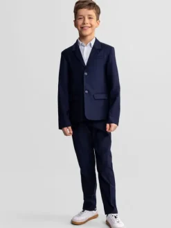 minoti Marynarka 29FORMAL251 Granatowy Regular Fit