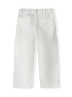 minoti Spodnie cargo 22pant43 Biały Regular Fit