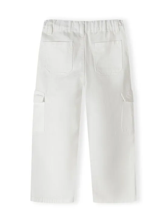 minoti Spodnie cargo 22pant43 Biały Regular Fit