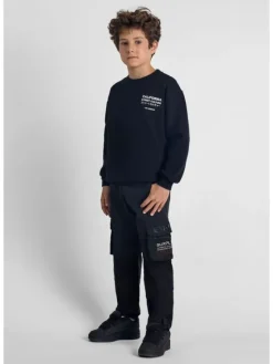 minoti Spodnie cargo 27PANT42 Czarny Regular Fit