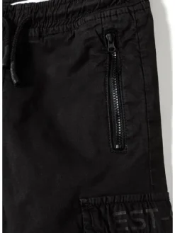 minoti Spodnie cargo 27PANT42 Czarny Regular Fit