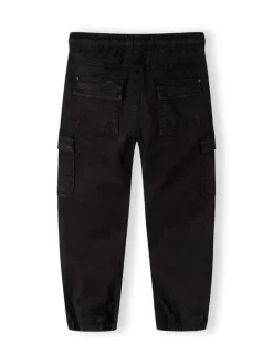 minoti Spodnie cargo 27PANT2 Czarny Regular Fit