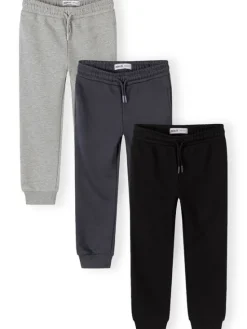 minoti Spodnie dresowe 29FLEECE287 Czarny Slim Fit