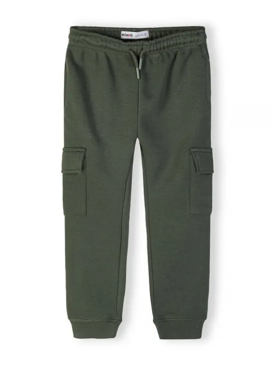 minoti Spodnie dresowe 29FLEECE282 Khaki Regular Fit