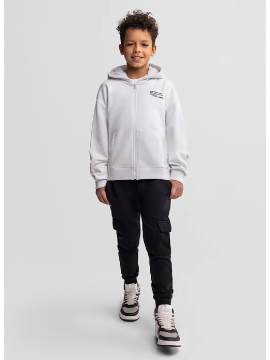 minoti Spodnie dresowe 29FLEECE282 Khaki Regular Fit
