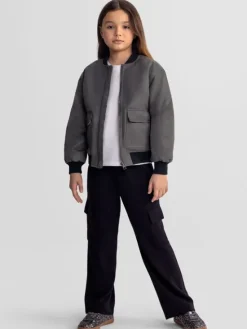 minoti Spodnie dresowe 30SCUBA157 Czarny Loose Fit