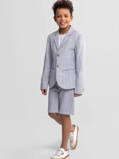 minoti Spodnie garniturowe 29FORMAL252B Granatowy Regular Fit