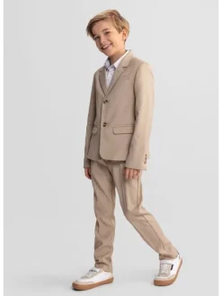 minoti Spodnie materiałowe 29FORMAL250B Szary Regular Fit
