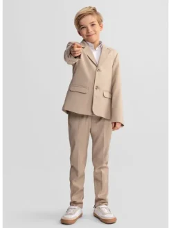 minoti Spodnie materiałowe 29FORMAL250B Szary Regular Fit
