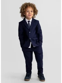 minoti Spodnie materiałowe 29FORMAL251B Granatowy Regular Fit