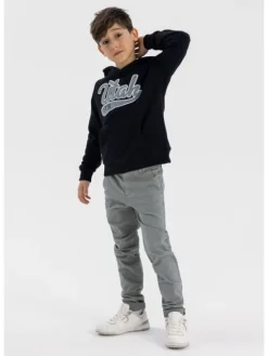 minoti Spodnie materiałowe 23pant52 Szary Regular Fit