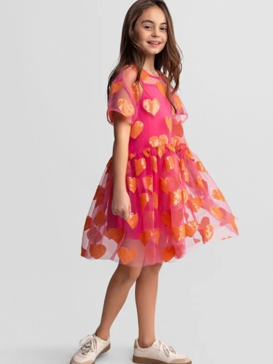 minoti Sukienka elegancka 30DRESS173 Różowy Regular Fit