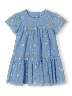 minoti Sukienka elegancka 30DRESS118 Błękitny Regular Fit