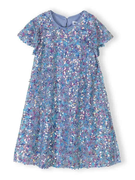 minoti Sukienka elegancka 30DRESS171 Niebieski Regular Fit