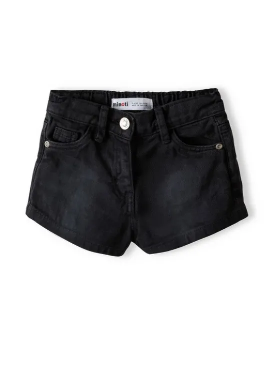 minoti Szorty jeansowe 14jean 20 Czarny Regular Fit
