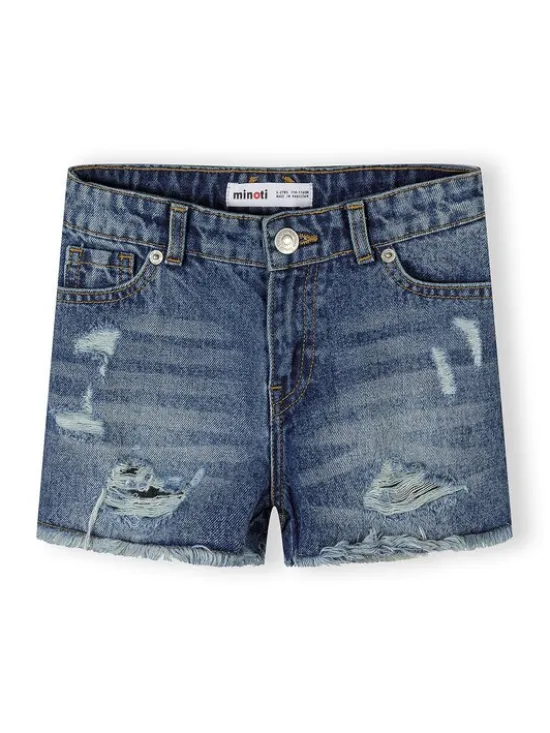 minoti Szorty jeansowe 30SHORT150 Granatowy Regular Fit