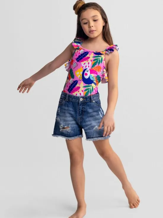 minoti Szorty jeansowe 30SHORT150 Granatowy Regular Fit